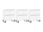Buffets 3 pcs Blanc Bois d'ingénierie HTJY12082