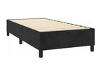 Lit à sommier tapissier avec matelas Noir 90x200 cm Velours DMXU00601