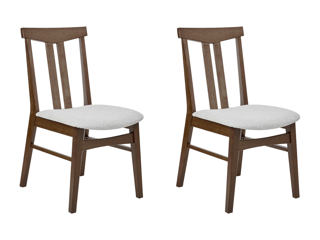 Lot de 2 chaises de salle à manger Chicyla Bois Gris clair KXFU66655