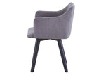 Fauteuil Scandinave en Velours Chicyla 76cm Gris SFNY57149