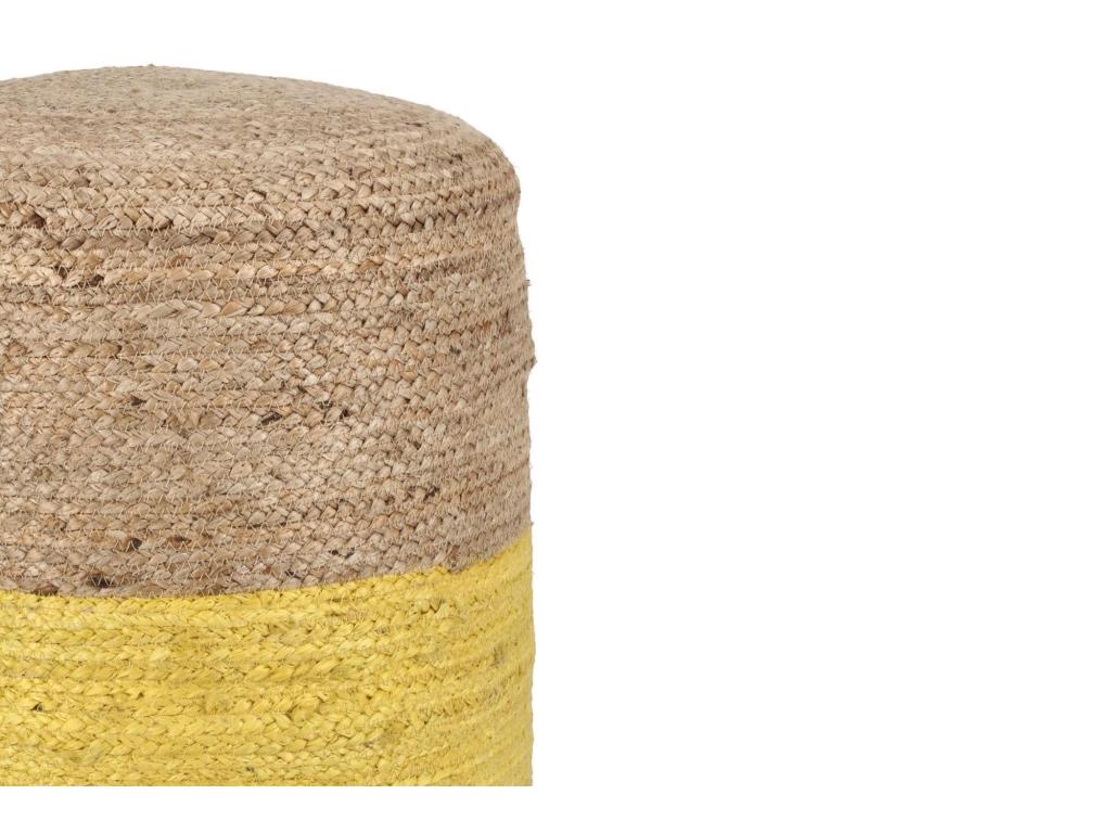 Pouf rond tressé en Domopure D45 - Domopure RTUR32324