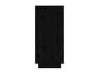 Buffets 2 pcs Noir 31.5x34x75 cm Bois massif de pin JTDS40118