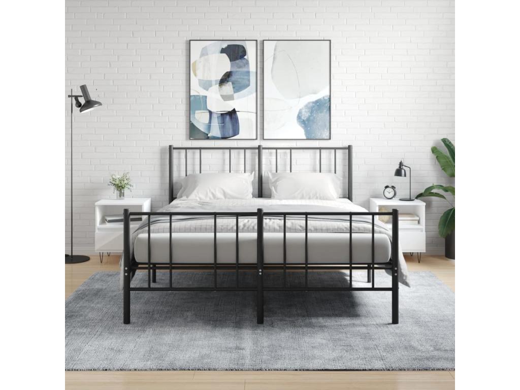 Tables de chevet 2 pcs blanc 40x35x50 bois d'ingénierie IWBU46387