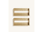 Etagère murale pour chaussures en bois 2 unités en naturel Chicyla YZMH62662