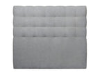 Tete de lit Capitonnée Bouclette Gris L 160 cm - Ep 10 cm rembourré LKAT53083