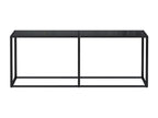 Table console Noir 200x35x75.5 cm Verre trempé ALAZ33174