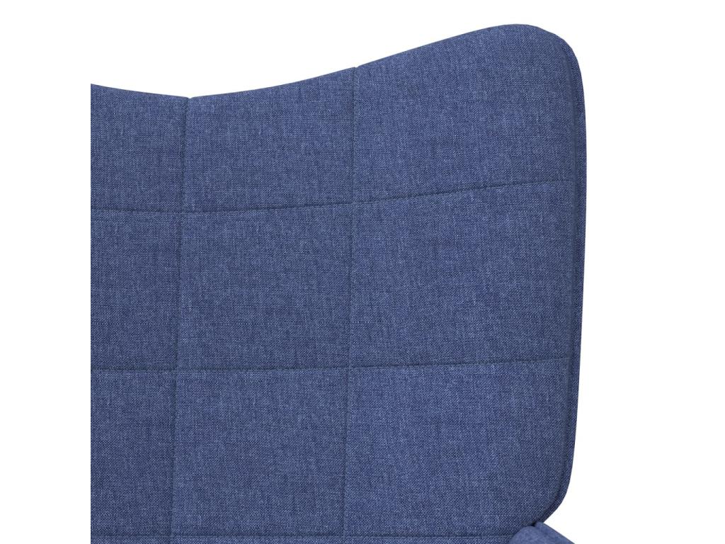 Chaise de relaxation Bleu Tissu TCRO01604