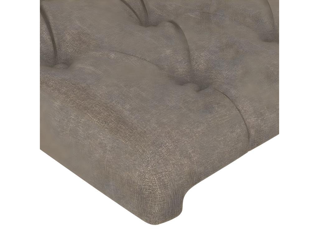 Tête de lit à LED Domopure 200x7x78/88 cm Tissu JONA88290