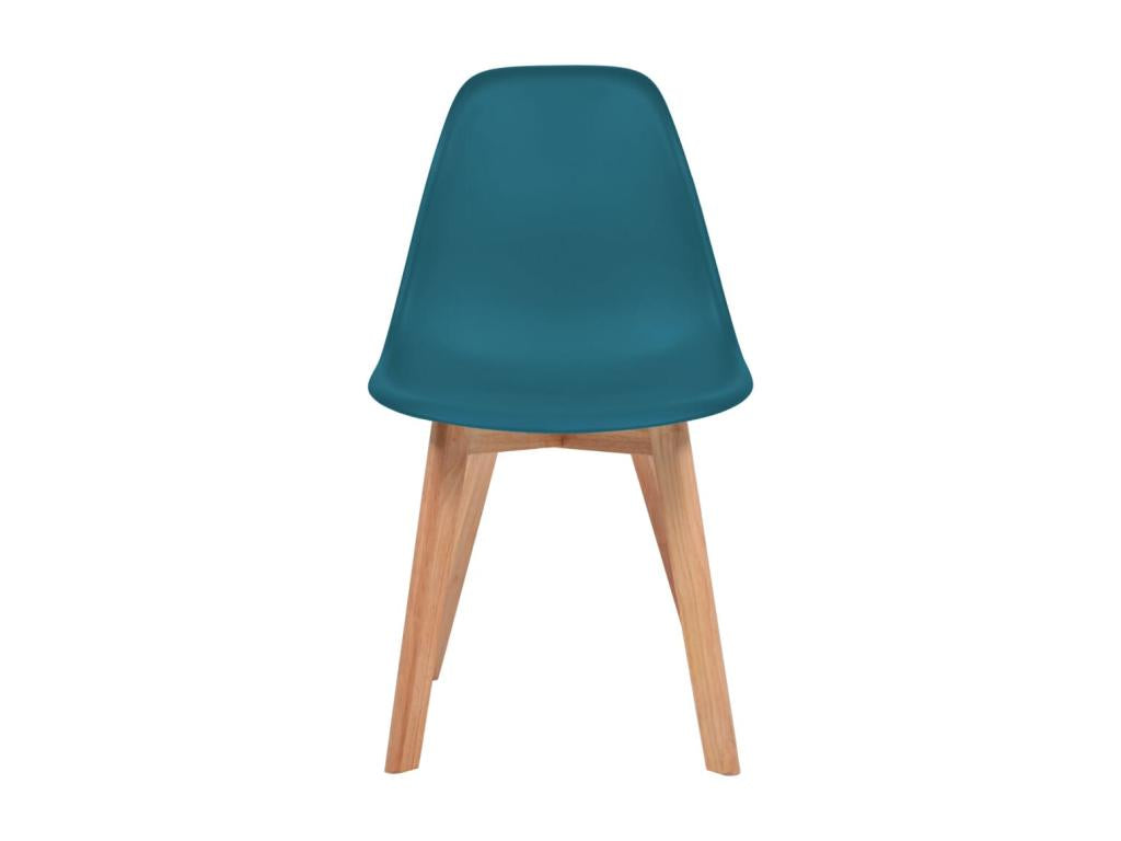 Chaises à manger lot de 6 Turquoise Plastique KTZT63530
