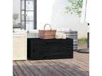 Boîte de jardin noir 101x50.5x46.5 cm bois massif de pin VEQO94819