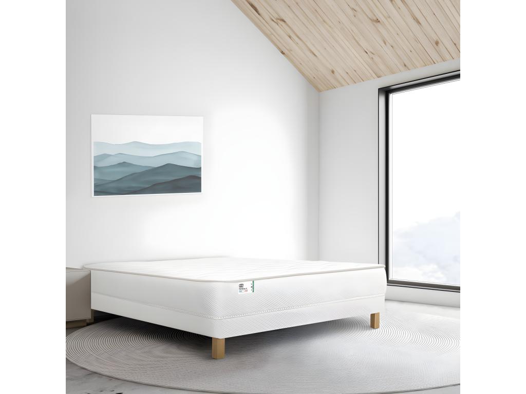 Domopure - Matelas ressorts accueil ferme Dimensions - 140x190 cm BWOO25034