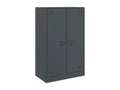 Buffet anthracite 67x39x107 cm acier MSDA47275