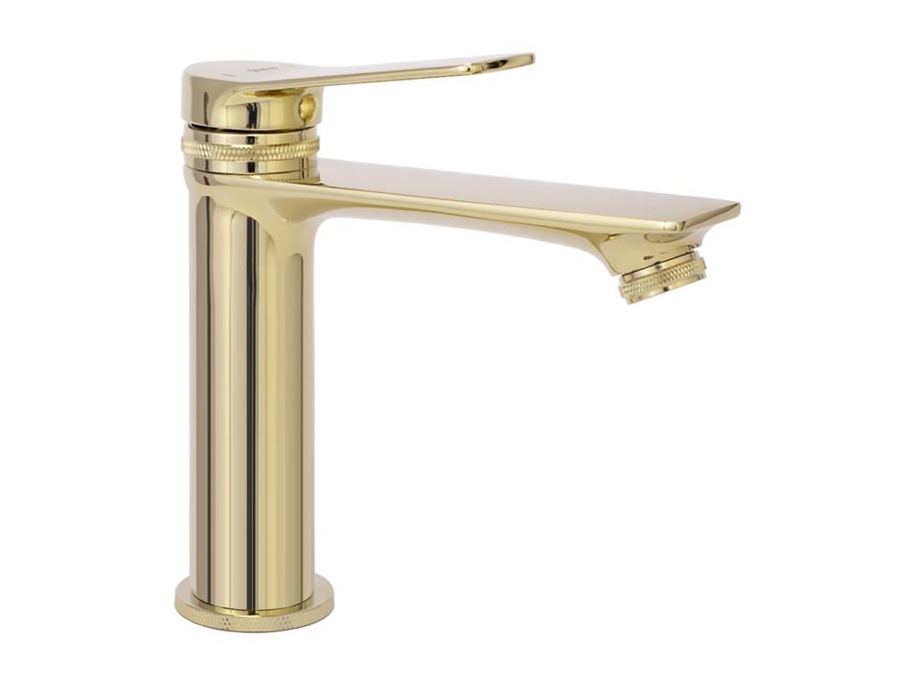 Robinet De Lavabo Domopure Js-634901G Viral Low Gold SGHO06267