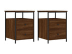 Domopure Premium - Tables de chevet 2 pcs chêne marron 44x45x60 cm bois ingénierie IGUS21295