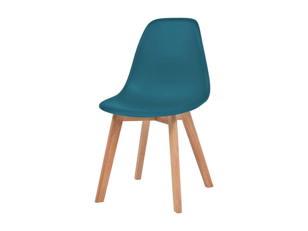 Chaises à manger lot de 6 Turquoise Plastique KTZT63530