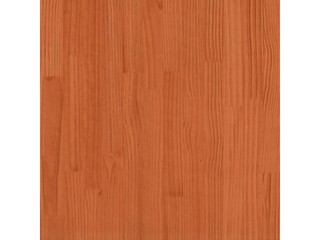 Lit pour personne âgée cire marron 140x190cm bois de pin massif CRSO24553