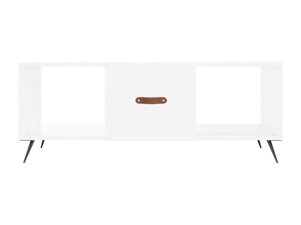 Table basse blanc 102x50x40 cm bois d'ingénierie JHSO75077