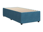 Sommier à Chicyla de lit avec matelas bleu 80x200 cm velours DPTU12849