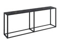 Table console Noir 200x35x75.5 cm Verre trempé ALAZ33174