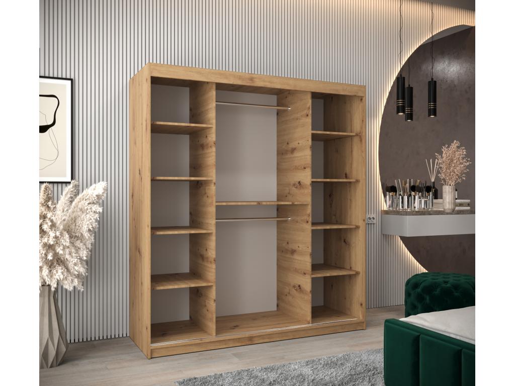 ARMOIRE Domopure À PORTES COULISSANTES 200/180/62 2 Portes Domopure/Blanc UCVS95506