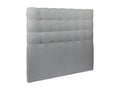 Tete de lit Capitonnée Bouclette Gris L 160 cm - Ep 10 cm rembourré LKAT53083