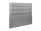 Tete de lit Capitonnée Bouclette Gris L 160 cm - Ep 10 cm rembourré LKAT53083