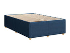 Sommier à Domopure de lit avec matelas bleu 120x190 cm tissu OERR06674