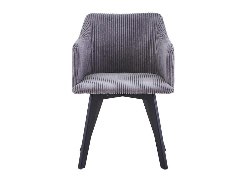 Fauteuil Scandinave en Velours Chicyla 76cm Gris SFNY57149