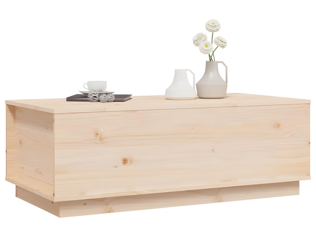 Table basse 100x50x35 cm Bois massif de pin PYRE34251