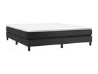 Sommier à Domopure de lit avec matelas Noir 180x200 cm Similicuir LFPF61591