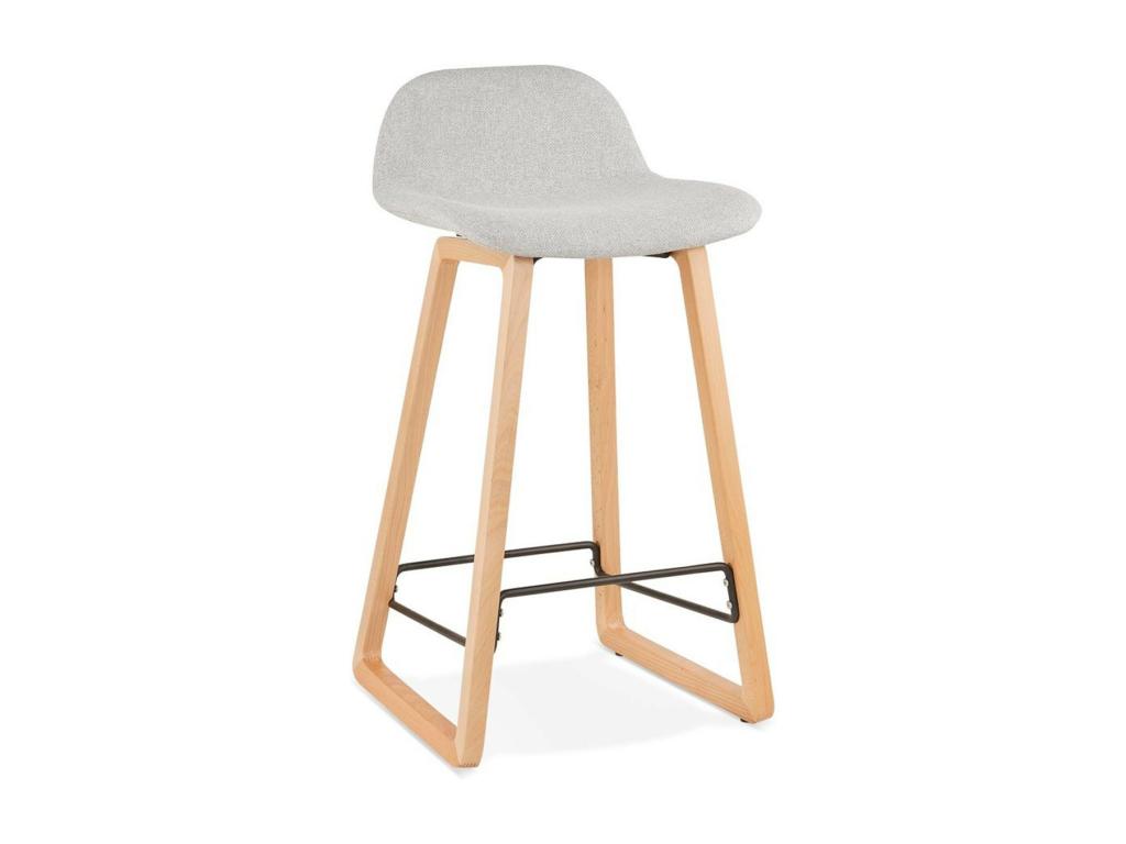 Tabouret de Bar Design Domopure 86cm Gris / Naturel UWEP86014