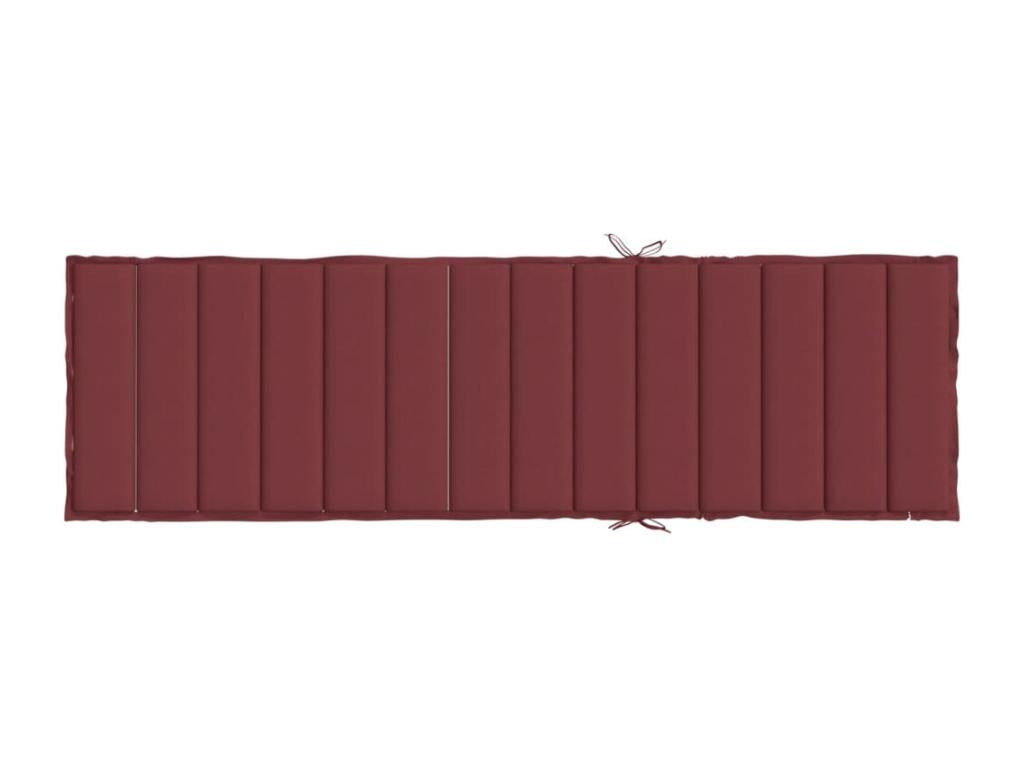 Coussin de chaise longue rouge bordeaux méChicylaé 200x60x4 cm RXRC78309