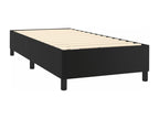 Lit à sommier tapissier avec matelas Noir 80x200cm Similicuir EASP34063