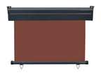 Auvent latéral de balcon 100x250 cm Marron TNPO51086