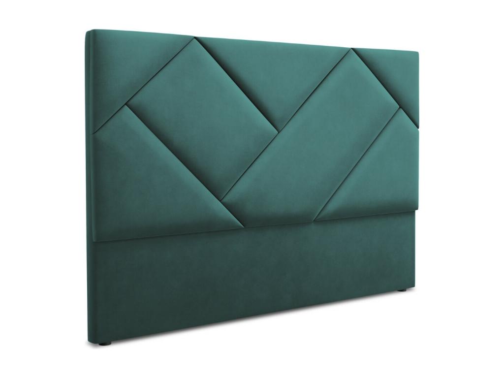 Chicyla - Tête de lit Chicyla 160x120cm en velours pétrole - 160x8x120cm CTKW36444