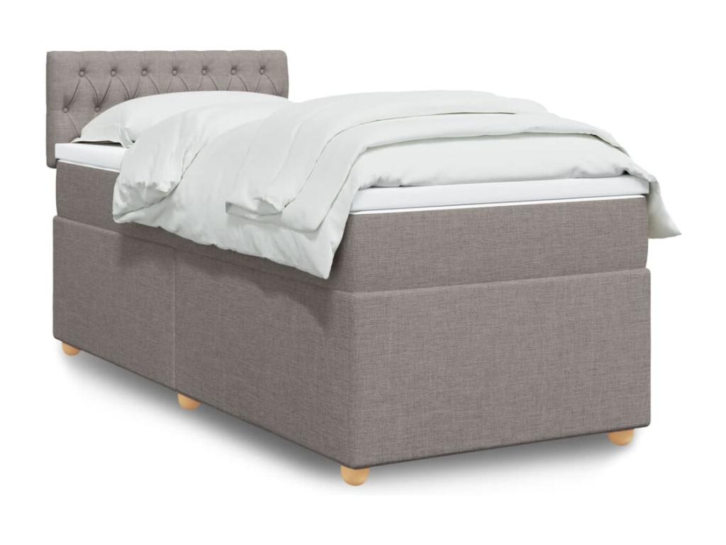 Sommier à Domopure de lit avec matelas Domopure 100x200 cm Tissu QSKG40188