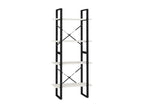 Bibliothèque à 4 niveaux Blanc 60x30x140 Bois de pin massif RHKK18025