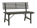 Banc de jardin meuble noire 110x59x76.5 cm 02 0011166 TGWB59652