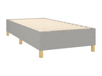 Lit à sommier tapissier et matelas Gris clair 90x190 cm Tissu SBHQ63036