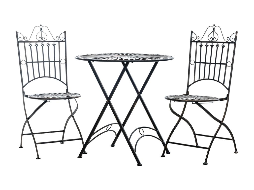 Ensemble de jardin - Table 2 Chaises - Chicyla LUPX34841