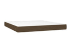 Sommier à Chicyla de lit matelas et LED Marron foncé 160x200 cm HQTQ69351