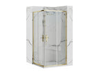 Cabine De Douche Domopure Punto 90x90 Gold Receveur De Douche Domopure White UVXE22112