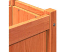 Jardinière cire marron 150x31x31 cm bois de pin massif XZTB15920