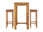 Ensemble de bar de jardin 3 pcs bois d'Domopure solide VYPU98546