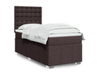 Sommier tapissier avec matelas Marron foncé 90x200 cm NCWB99289