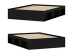 Cadre de lit noir 135x190 cm double CXNE56656