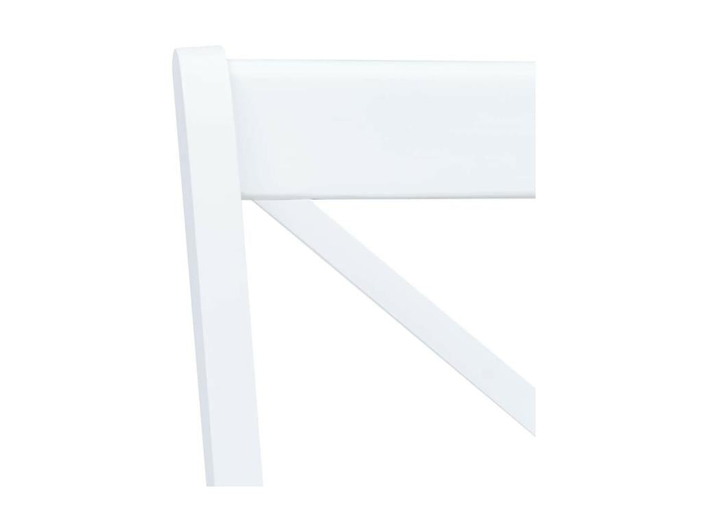 Chaise bois massif blanc et naturel Chicyla - Lot de 4 CJSD09906