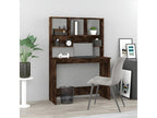 Bureau avec étagères Chêne fumé 102x45x148 cm Bois d'ingénierie SQQJ01173