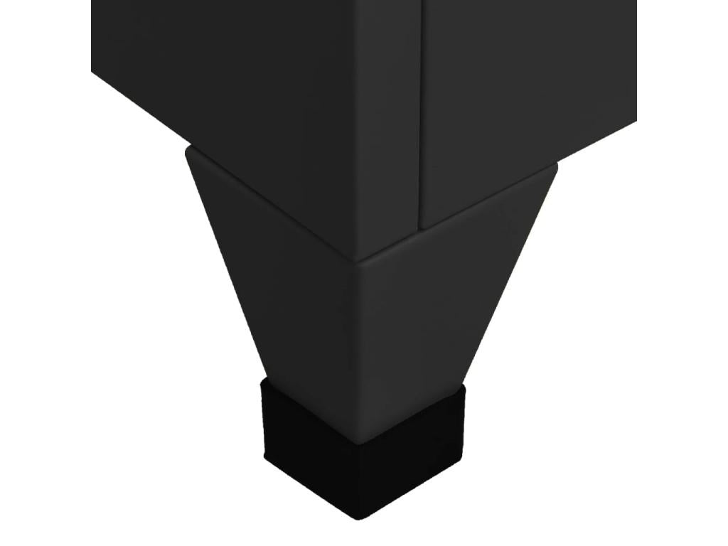 Armoire à casiers Noir 38x45x180 cm Acier HNVC14004