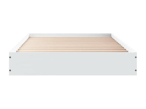 Bed frame without mattress, white, 75x190 cm, engineered wood, CZWN36755